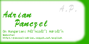 adrian panczel business card